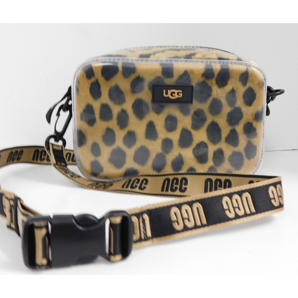 UGG Janey‎ ll Animal Print Clear PVC Crossbody Bag